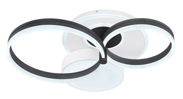 Globo Jack LED Deckenleuchte 48W CCT Weiß Matt, Metall Fernbedienung Nachtlicht Memoryfunktion 16cm 48448-48SH