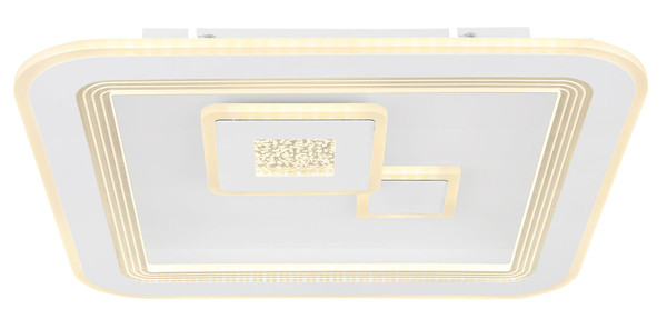 Globo Valeria LED Deckenleuchte 40W CCT Weiß, Metall Fernbedienung Nachtlicht Memoryfunktion 7,4cm 48455-40