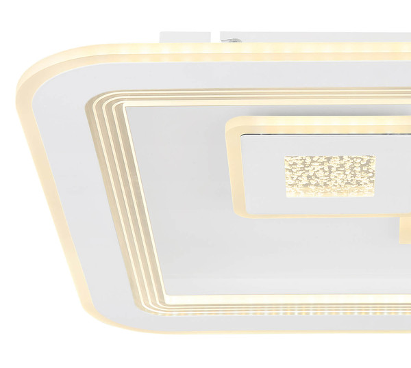 Globo Valeria LED Deckenleuchte 40W CCT Weiß, Metall Fernbedienung Nachtlicht Memoryfunktion 7,4cm 48455-40