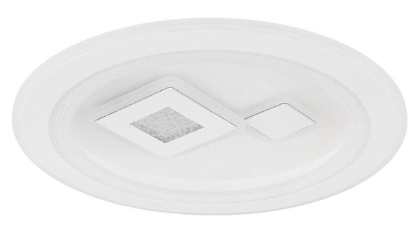 Globo Valeria LED Deckenleuchte 40W CCT Weiß, Metall Fernbedienung Nachtlicht Memoryfunktion Ø46,5cm 48455-40R