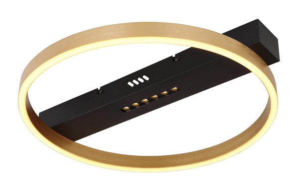 Globo Luffy LED Deckenleuchte 24W Warmweiß Schwarz Matt, Metall Memoryfunktion 6,9cm 48461-21R