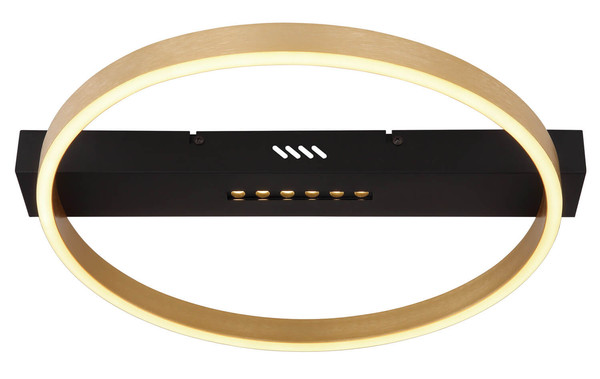 Globo Luffy LED Deckenleuchte 24W Warmweiß Schwarz Matt, Metall Memoryfunktion 6,9cm 48461-21R