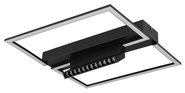 Globo Maxwell LED Deckenleuchte 35W Warmweiß Schwarz Matt, Metall Memoryfunktion 11cm 48462-42