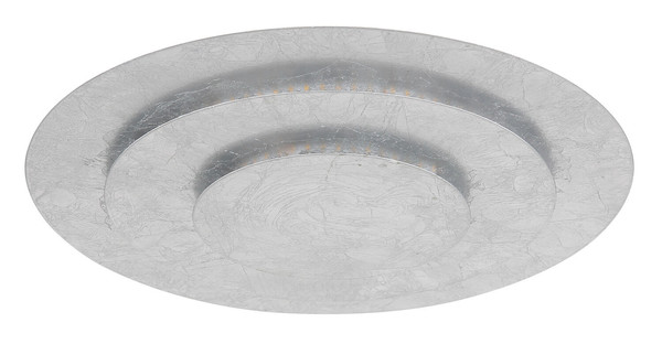 Globo Heda LED Deckenleuchte 24W Warmweiß Silberfarben, Metall Ø35cm 48465-24S