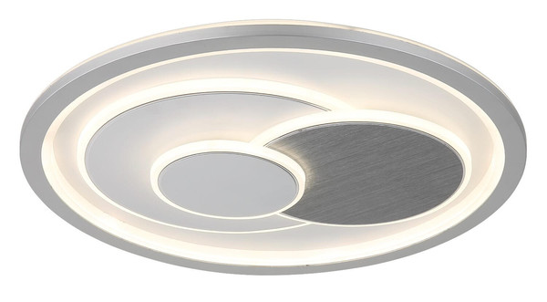 Globo LED Deckenleuchte Ruiz I 36W CCT warm-/neutral-/tageslichtweiss Weiß matt Metall Ø48cm