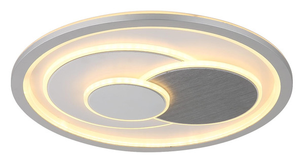 Globo LED Deckenleuchte Ruiz I 36W CCT warm-/neutral-/tageslichtweiss Weiß matt Metall Ø48cm