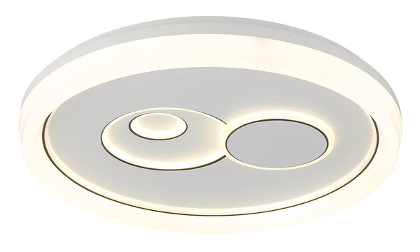 Globo Ruiz I LED Deckenleuchte 36W CCT Weiß Matt, Metall Memoryfunktion Ø49cm 48470