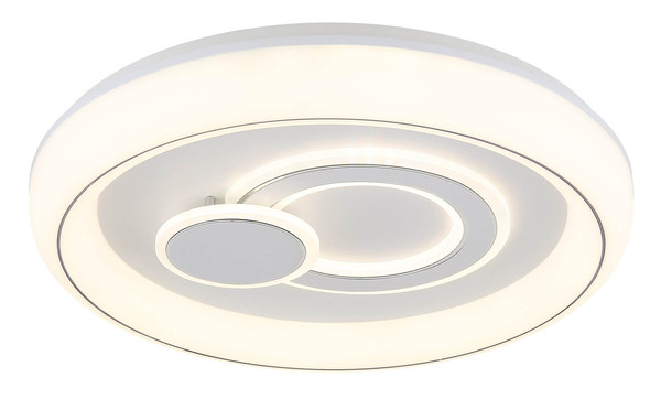 Globo Ruiz LED Deckenleuchte 48W CCT Weiß Matt, Metall Memoryfunktion Ø48cm 48471