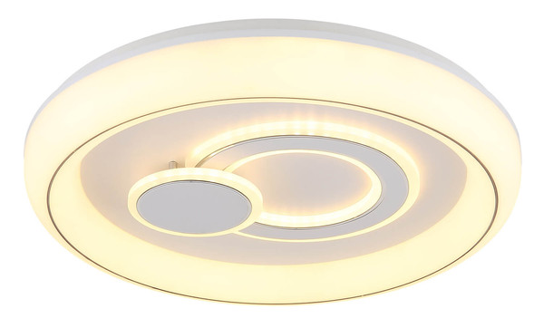 Globo Ruiz LED Deckenleuchte 48W CCT Weiß Matt, Metall Memoryfunktion Ø48cm 48471