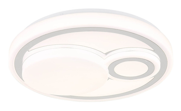 Globo Ruiz LED Deckenleuchte 24W CCT Weiß Matt, Metall Memoryfunktion Ø38cm 48473