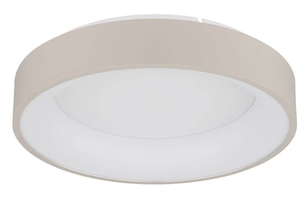 Globo LED Deckenleuchte Gallegos 36W dimmbar Fernbedienung CCT warm-/tageslichtweiss Sandfarben matt Metall Aluminium Ø38cm
