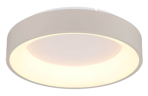 Globo LED Deckenleuchte Gallegos 36W dimmbar Fernbedienung CCT warm-/tageslichtweiss Sandfarben matt Metall Aluminium Ø38cm