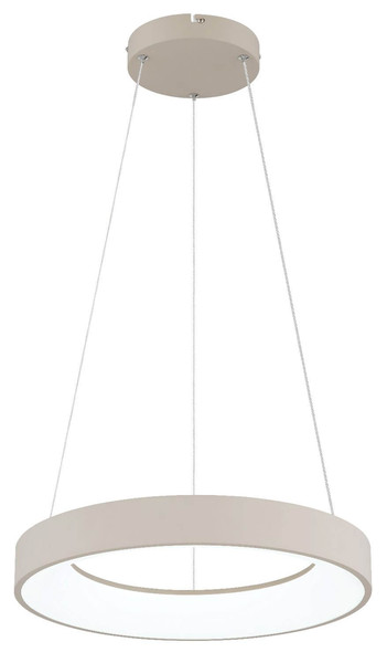 Globo LED Pendelleuchte Gallegos 48W dimmbar Fernbedienung CCT warm-/tageslichtweiss Sandfarben matt Metall Aluminium Ø50cm