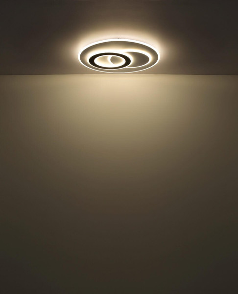 Globo LED Deckenleuchte Jacques 60W dimmbar Fernbedienung CCT warm-/tageslichtweiss Weiß matt Metall Ø70cm