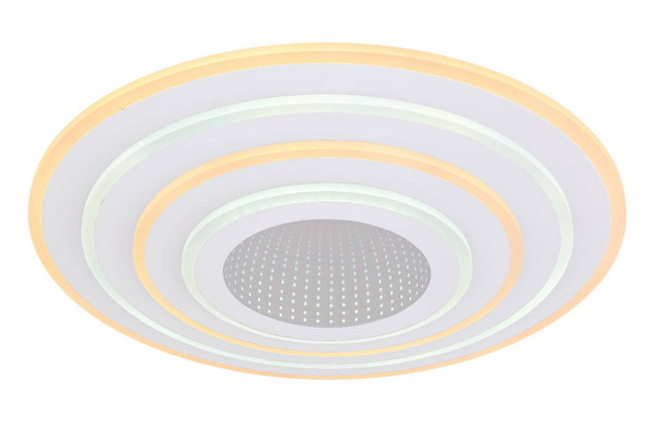 Globo LED Deckenleuchte Jocelyn 50W dimmbar Fernbedienung CCT warm-/tageslichtweiss Weiß Metall Ø50cm
