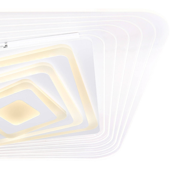 Globo Jocelyn LED Deckenleuchte 40W CCT Weiß, Metall Fernbedienung Nachtlicht Memoryfunktion 6,5cm 48545SH