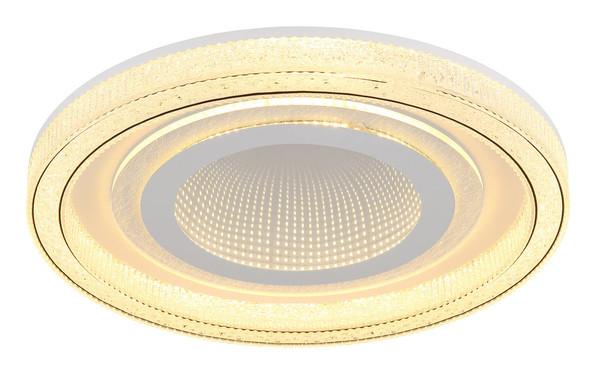 Globo Alsuna LED Deckenleuchte 48W CCT Weiß Matt, Metall Fernbedienung Nachtlicht Memoryfunktion Ø48cm 48557-48W