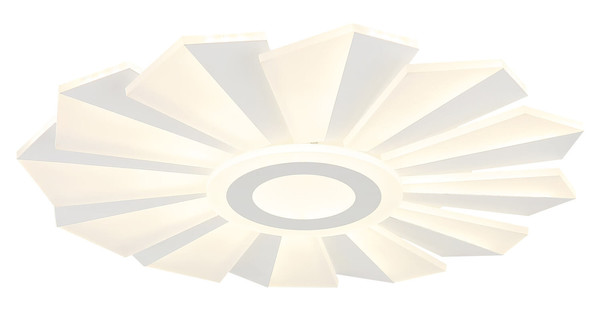 Globo Alwina LED Deckenleuchte 58W CCT Weiß Matt, Metall Fernbedienung Nachtlicht Memoryfunktion Ø50cm 48559-58