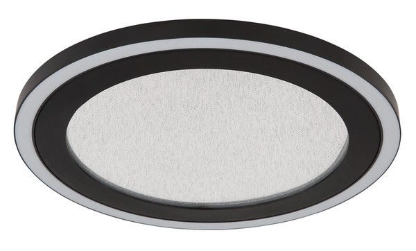 Globo Davies LED Deckenleuchte 24W Neutralweiß Schwarz Matt, Metall Memoryfunktion Ø34cm 48902