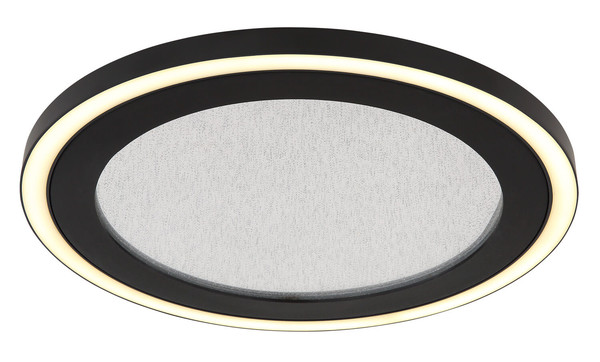 Globo Davies LED Deckenleuchte 24W Neutralweiß Schwarz Matt, Metall Memoryfunktion Ø34cm 48902