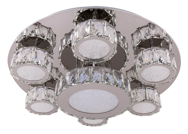 Globo Amur LED Deckenleuchte 60W Neutralweiß Verchromt, Metall 15cm 49350-60