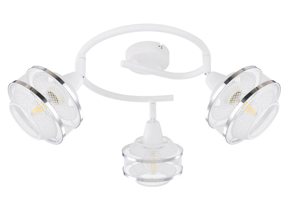 Globo Vigatto E14 Strahler 3-fach 40W Weiß, Metall Ø12cm 54026-3
