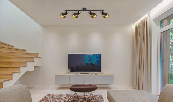 Globo Jodie E27 Strahler 4-fach 40W Schwarz Matt, Metall Ø12cm 54029-4