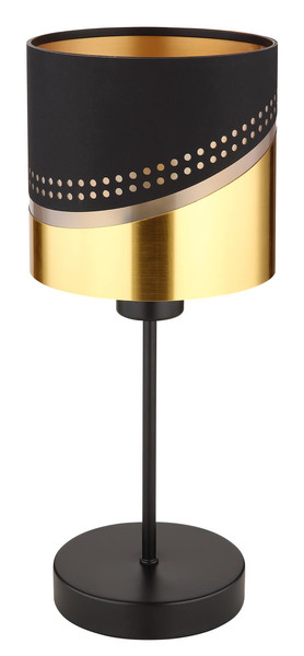 Globo Or E27 Tischleuchte 40W Schwarz Matt, Metall Ø16cm 54046T