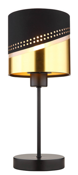 Globo Or E27 Tischleuchte 40W Schwarz Matt, Metall Ø16cm 54046T