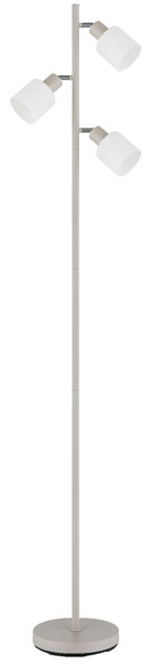 Globo Stehleuchte Trent 3-flammig E14 Sandfarben matt Metall Glas 161cm