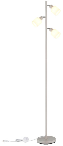 Globo Stehleuchte Trent 3-flammig E14 Sandfarben matt Metall Glas 161cm