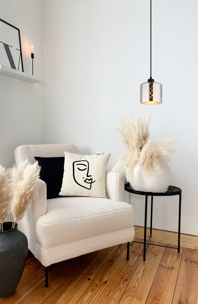 Globo Alonso E27 Hängeleuchte 40W Schwarz Matt, Metall Ø15cm 54316H