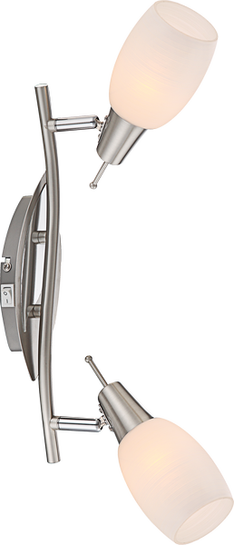 Globo 54983-2 Gillian Deckenleuchte 2xE14 Nickel matt