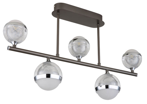 Globo Untsy LED Deckenleuchte 35W CCT Titanfarben Gebürstet, Metall Fernbedienung Nachtlicht Memoryfunktion 37cm 56011-5D