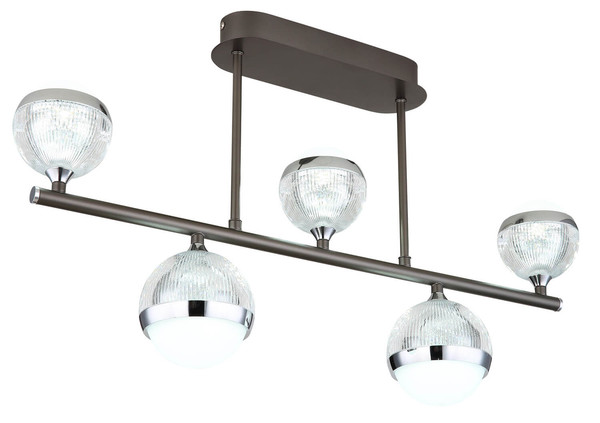 Globo Untsy LED Deckenleuchte 35W CCT Titanfarben Gebürstet, Metall Fernbedienung Nachtlicht Memoryfunktion 37cm 56011-5D