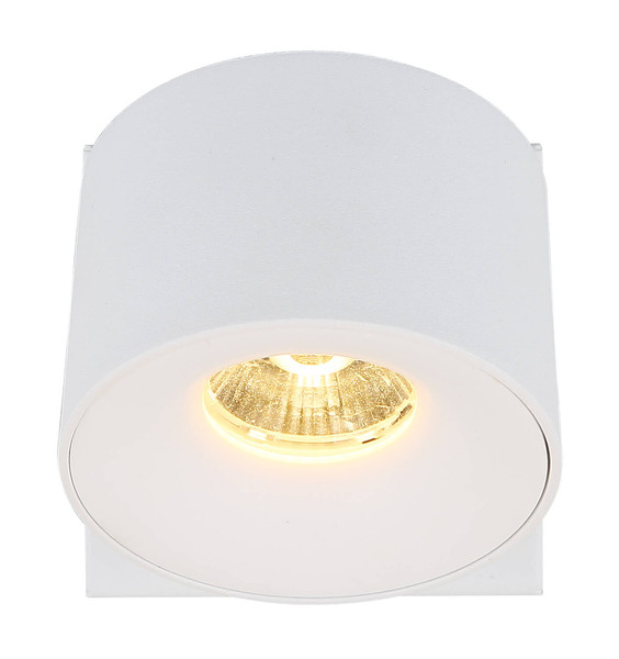 Globo Rae LED LED Strahler 6W Warmweiß Weiß Matt, Metall Ø7,2cm 56961-1W