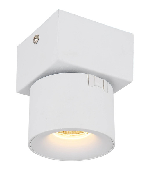 Globo Rae LED LED Strahler 6W Warmweiß Weiß Matt, Metall Ø7,2cm 56961-1W