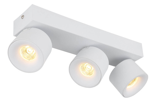 Globo Rae LED LED Strahler 3-fach 6W Warmweiß Weiß Matt, Metall Ø7,2cm 56961-3W