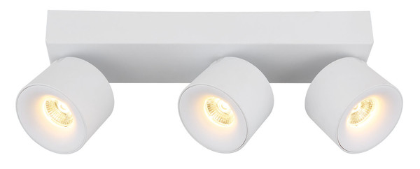 Globo Rae LED LED Strahler 3-fach 6W Warmweiß Weiß Matt, Metall Ø7,2cm 56961-3W