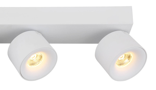 Globo Rae LED LED Strahler 4-fach 6W Warmweiß Weiß Matt, Metall Ø7,2cm 56961-4W