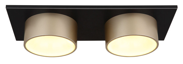 Globo Raymond LED Deckenleuchte 24W Warmweiß Schwarz Matt, Metall Ø15cm 56964-2