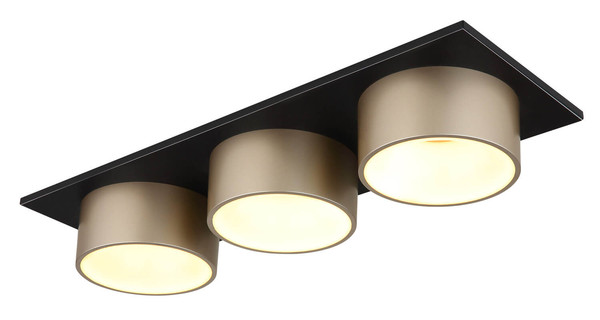 Globo Raymond LED Deckenleuchte 24W Warmweiß Schwarz Matt, Metall Ø15cm 56964-3