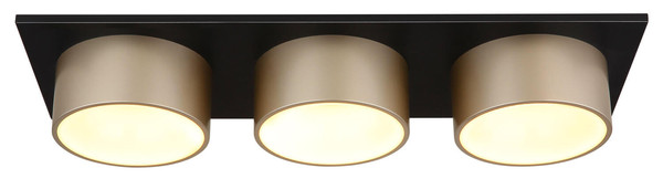 Globo Raymond LED Deckenleuchte 24W Warmweiß Schwarz Matt, Metall Ø15cm 56964-3