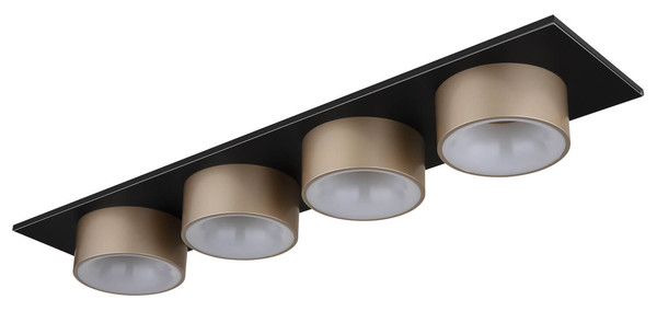 Globo Raymond LED Deckenleuchte 40W Warmweiß Schwarz Matt, Metall Ø15cm 56964-4