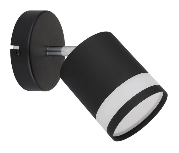 Globo Lucero GX53 Strahler 7W Warmweiß Schwarz Matt, Metall Ø8,2cm 57852-1