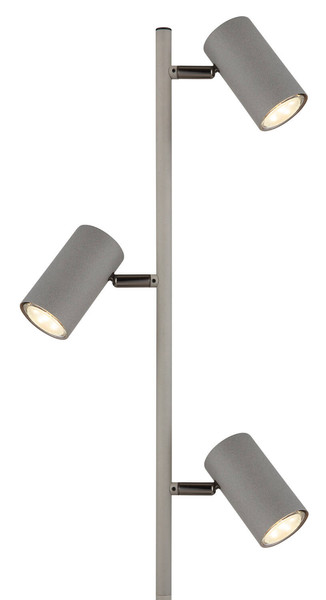 Globo Robby GU10 Stehleuchte 3-fach 5W Schwarz-Chrom, Metall Ø5,5cm 57911SS