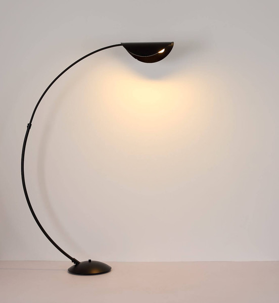 Globo LED Stehleuchte Robles 20W dimmbar warmweiss Schwarz matt rauchfarben Metall 182cm