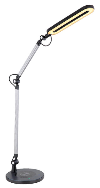 Globo LED Tischleuchte Ursino 9W dimmbar CCT warm-/neutral-/tageslichtweiss Schwarz Metall 107x59cm