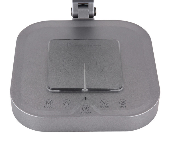 Globo Monaco LED Tischleuchte 8W CCT Grau, Aluminium 58cm 58431