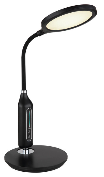 Globo Fruggy LED Tischleuchte 9W CCT Schwarz Matt Memoryfunktion Ø15cm 58435B